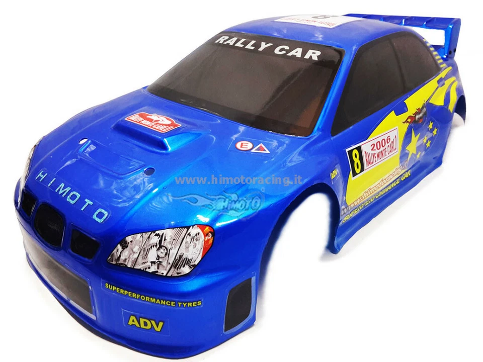 10128 CARROZZERIA STRADALE SUBARU 1/10 ON-ROAD BODY VERNICIATA ADESIVI HIMOTO - Immagine 1 di 1