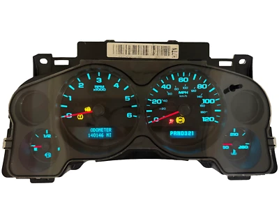 Cuadro de instrumentos velocímetro Silverado/Sierra 1500 2007-2010 140.146 millas Foto 1 de 3