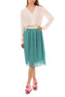 RRP €110 CP OBJETS DE DESIR A-Line Skirt Size 40 / XS Gathered Made in Italy