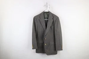 Vtg 70s Palm Beach Mens 38R Distressed Wool 2 Button Suit Coat Jacket Blazer USA - Picture 1 of 18