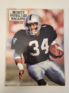 1990 November, Beckett Football Card Monthly Magazine, Bo Jackson, (MH652)