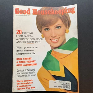 Good Housekeeping Magazine September 1967 Evelyn Kuhn, MCM, Ads, Fashion, Mod - Picture 1 of 15