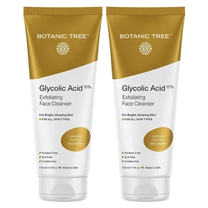 Glycolic Acid Face Wash, Exfoliating Facial Cleanser for Facial Skin Care, Acne - Picture 1 of 12