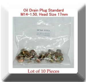10 Piece Oil Drain Plug M14-1.50 Head Size 17mm - Picture 1 of 2