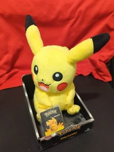 Pokemon Pikachu Plush Stuffed Soft Toy Doll Figure Tomy 9" Trainer's Choice 3 - Picture 1 of 5