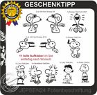 11 Aufkleber Charly Lucy Woodstock Snoopy Set G4 Auto Wand Bus Geschenk
