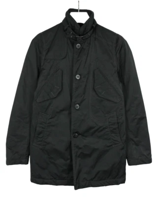 Chaqueta de trinchera G-STAR Atlas Garber para hombre forrada MEDIANA bolsillos negros abotonados Foto 1 de 4