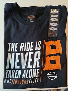 Neu mit Etikett ~ Harley Davidson Größe XL schwarzes kurzärmliges T-Shirt FLORIDA Dealer's Assoc. - Bild 1 von 7