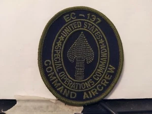 USAF EC-137 COMMAND AIRCREW SPECIAL OPERATIONS COMMAND PATCH , 3”x3.5” - Picture 1 of 5