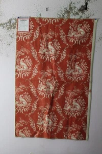 Brunschwig & Fils, The Hunting Toile, 23" W X 36" L, Color Coral - Picture 1 of 1