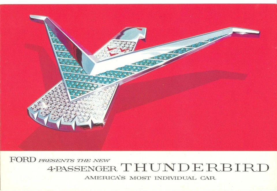 1958 Ford Thunderbird Four-Passenger NOS Sales Brochure - Mint - Image 1 of 1