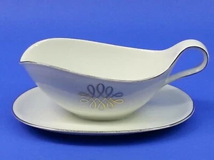 Vintage Mid Century Modern Heinrich Anmut Bavaria handbemalt Wirbel Sauciere - Bild 1 von 7
