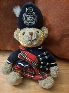 The English Teddy Bear Company Scots Guard Bear With Red Kilt & Blow Pipes Plush - Picture 1 of 6