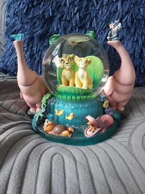 Globo de Neve Musical Disney Vintage Rei Leão "Orgulho de Simba" Toca "Upendi" BOM! - Imagem 1 de 4