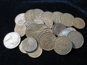 1 Cent & 2 Cents Coins Australian 30 Coins Bulk Lot Christmas Gift Collection - Picture 1 of 1