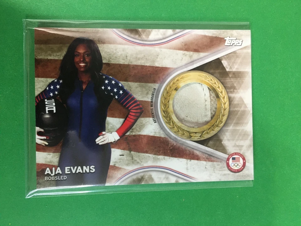 F146,729 2018 Topps U.S. Olympic Team USA Memorabilia Relic AJA EVANS BOBSLED - Image 1 of 1