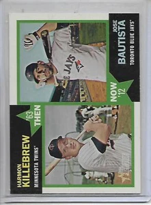 2012 Topps Heritage Harmon Killebrew / Jose Bautista Then & Now Insert Card - Picture 1 of 1