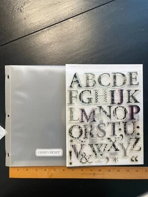 Estampillas acrílicas Close To My Heart CTMH alfabeto boutique E1003 mínimamente usadas Foto 1 de 2