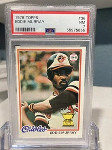 1978 Topps All-Star Rookie Eddie Murray Karte #36 RC PSA 7 NM - Bild 1 von 2