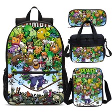 Plants vs Zombies Backpack Insulated Lunch Box Shoulder Bag Pen Case Value Lot