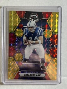 2023 MOSAIC YELLOW RED CHOICE /80 99 Dallas Clark - Indianapolis Colts SP Card - Picture 1 of 2