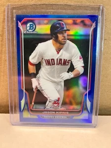 2014 Bowman Chrome Blue Refractor #115 Jason Kipnis Indians /250 - Picture 1 of 2
