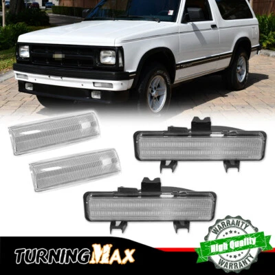 ПРОЗРАЧНАЯ линза сигнальных огней углового бампера для 83–93 Chevy S10 Blazer GMC S15 Jimmy - Изображение 1 из 4