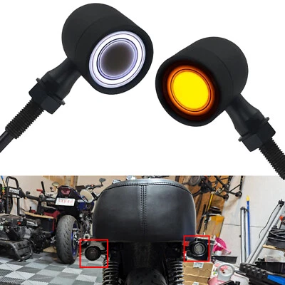 Luces intermitentes traseras delanteras de 10 mm para motocicleta Honda Shadow VT750 VT1100 Foto 1 de 4