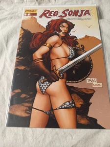 Cubierta variante Dynamite Red Sonja #2 E 2005 Billy Tan casi nueva - Imagen 1 de 6