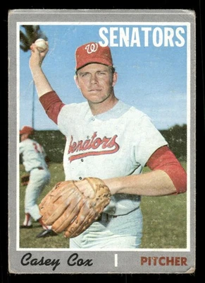 Casey Cox 1970 Topps #281 Washington Senators - Image 1 of 2