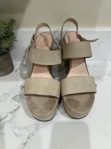 Kate Spade Rashida Chunky Ankle Strappy Sandals Size 9.5 AS IS no gold chain - Picture 1 of 7