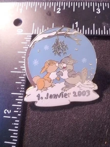 DLRP DLP Panpan Sous Le Gui Thumper Janvier 2003 LE 1500 Disney Pin 15770 Paris - Picture 1 of 9