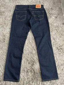 Pantalones de mezclilla elásticos azules oscuros ajustados LEVIS 511 W 34 L 32 Levi - Imagen 1 de 3