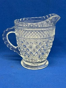 Vintage Anchor Hocking Wexford Pressed Glass Creamer / Milk Jug - Picture 1 of 4