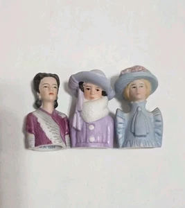 Vintage Avon American Fashion Lady Nähen Fingerhut Set - Bild 1 von 13