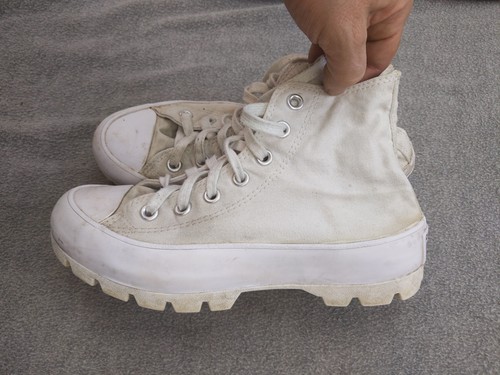 Scarpe Converse All Star Lugged donna taglia 6 alte plateau chunky 565902C