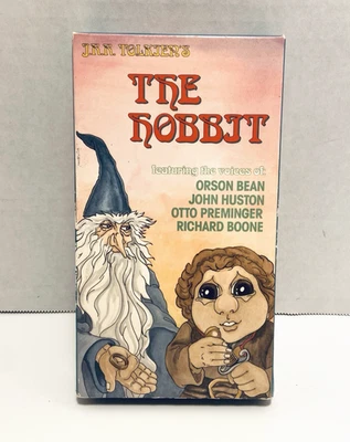 J.R.R. Tolkien The Hobbit VHS 1992 Animated movie Rankin Bass 1991 vtg cassette - Image 1 of 4