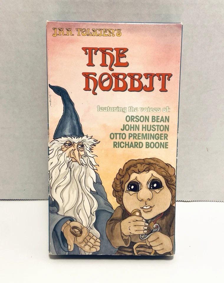 J.R.R. Tolkien The Hobbit VHS 1992 Animated movie Rankin Bass 1991 vtg cassette - Image 1 of 4