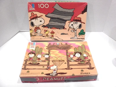 Rompecabezas de colección Charlie Brown Peanuts 100 piezas lote de 2 completos LEER Foto 1 de 4