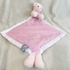 Manta de seguridad My Banky rosa oso de peluche Karrigan adorno satinado Lovey - Imagen 1 de 6