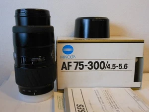 Minolta Af 75-300Mm F4.5-5.6With Original Box, Immediately - Picture 1 of 10