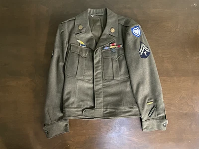 Original WW2 American US Army 24th Army Corps Ike Jacket Dress Uniform Tunic - Image 1 of 4