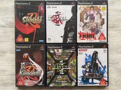 Sony PS2 Shinobi & Kunoichi & Shinobido Takumi & Imashime & 7 Blades & Cool Girl - Immagine 1 di 4