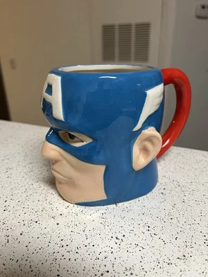 Taza Marvel Capitán América *Vintage* Buen Estado - Muy Genial Coleccionable Foto 1 de 4