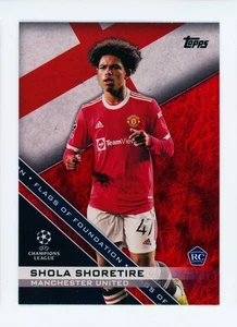 2021-22 Shola Shoretire Topps Jade Red Foil Manchester United Rookie Card 1/5 - Picture 1 of 3