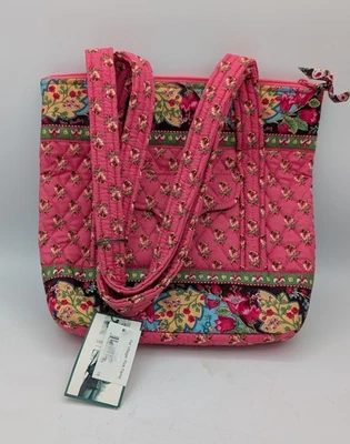 Vera Bradley Pink Pansy Bucket Tote Shoulder Bag - Retired - New with Tags - Image 1 of 4