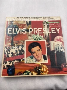 Elvis Presley EP Elvis Sings Christmas Songs 1957 RCA 7” Multicolor Vinyl - Picture 1 of 7