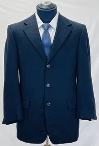 ERMENEGILDO ZEGNA Pure Cashmere Men's Designer Jacket Blazer Sport Coat SZ 40 R - Picture 1 of 7