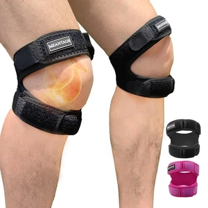 Dual Patella Knee Strap (2-Pack) — Adjustable knee brace for women & men, Run... - Picture 1 of 8