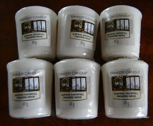 Yankee Candle VOTIVS SURPRISE SNOWFALL, Konvolut 6 Stück, Neu, Selten - Picture 1 of 1